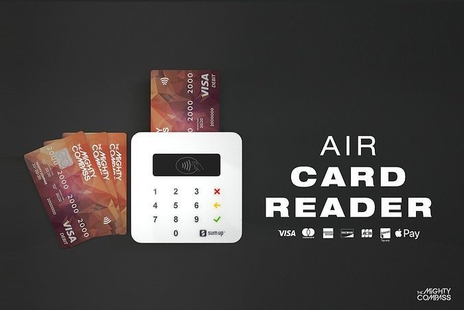 SumUp Air Card Reader Free low-poly 3D model