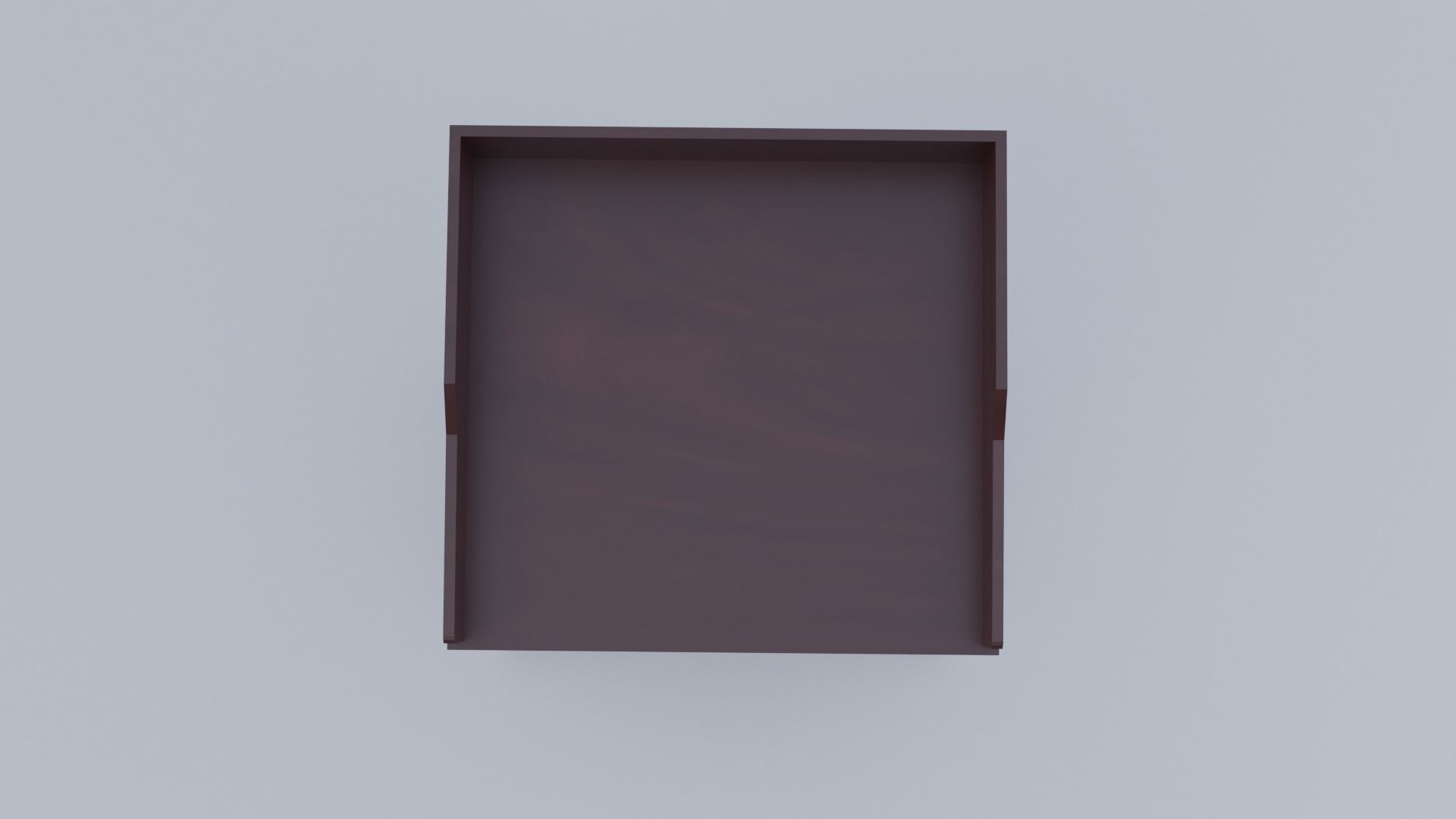 Pulpit Low-Poly wooden podium with two microphones Low-poly 3D model_8