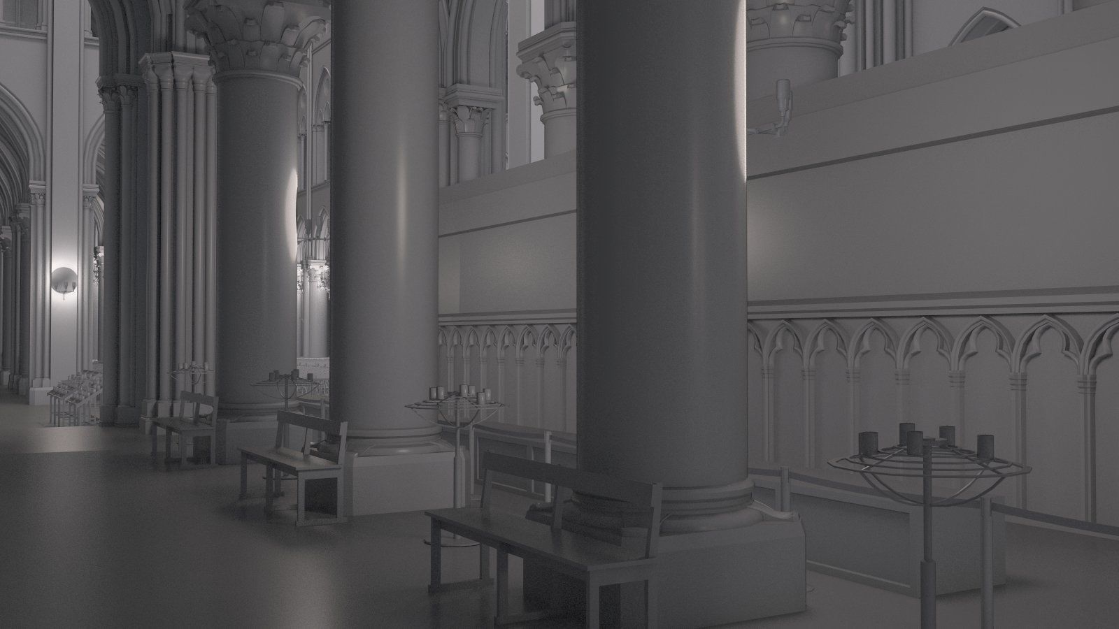 Notre Dame de Paris Tribute 3d model 3D model_20