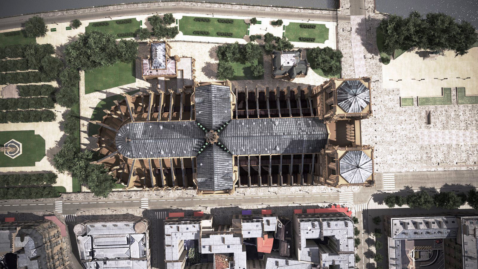 Notre Dame de Paris Tribute 3d model 3D model_9