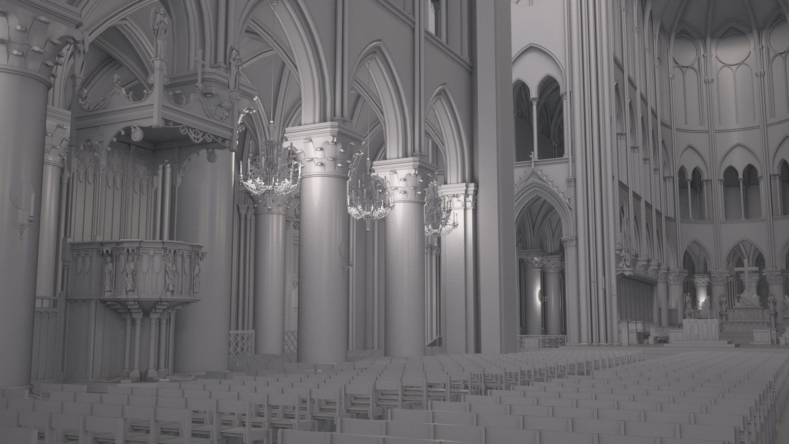 Notre Dame de Paris Tribute 3d model 3D model_18