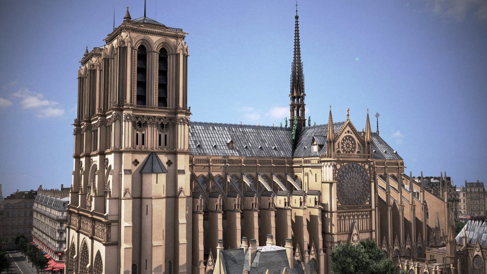 Notre Dame de Paris Tribute 3d model 3D model_1