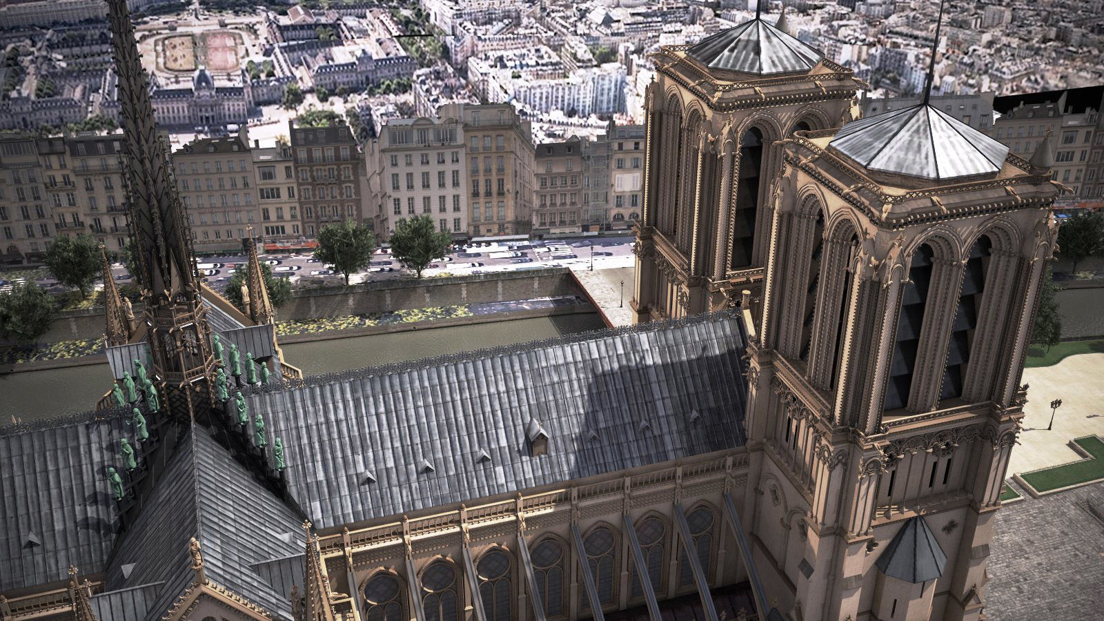 Notre Dame de Paris Tribute 3d model 3D model_14