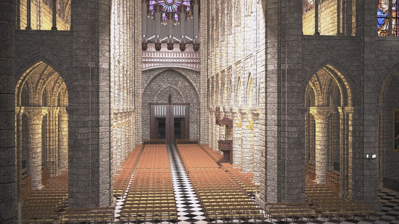 Notre Dame de Paris Tribute 3d model 3D model_27