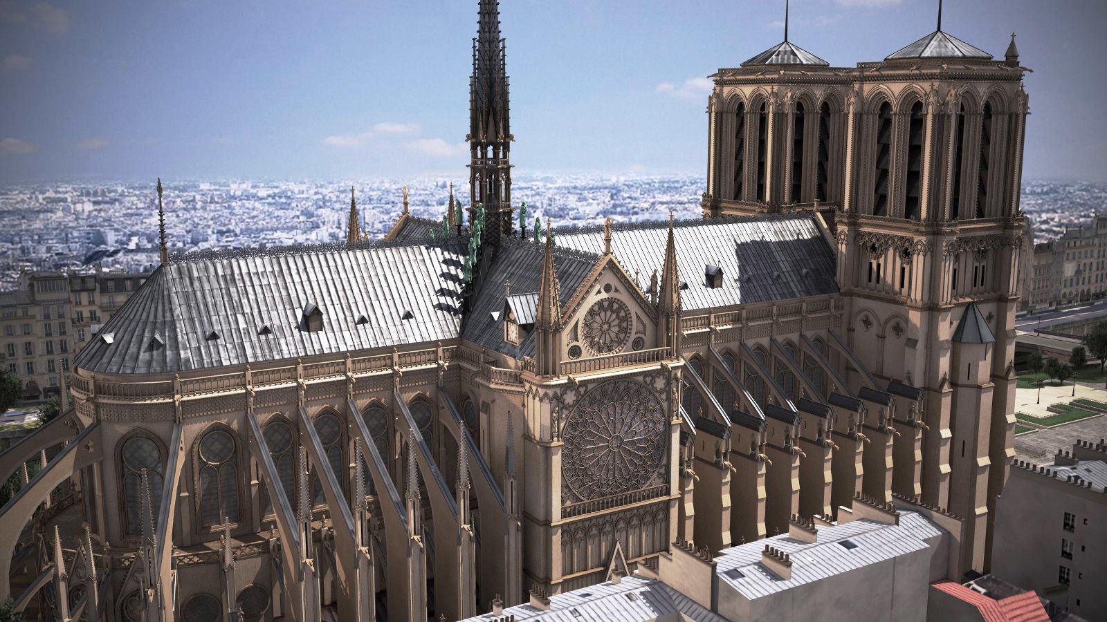 Notre Dame de Paris Tribute 3d model 3D model_5