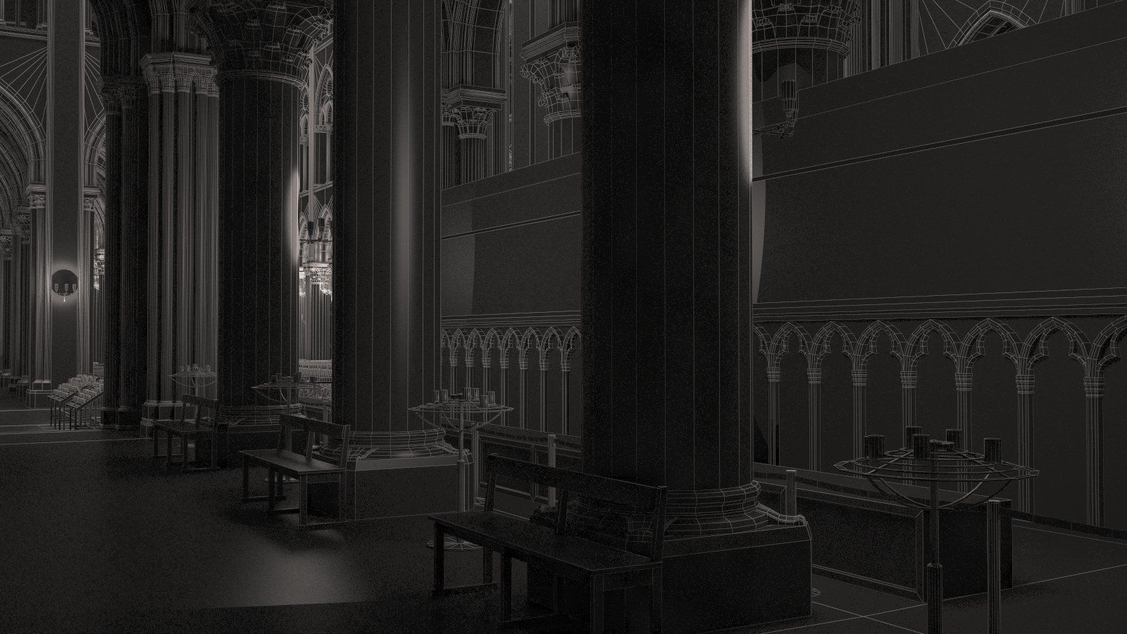 Notre Dame de Paris Tribute 3d model 3D model_38