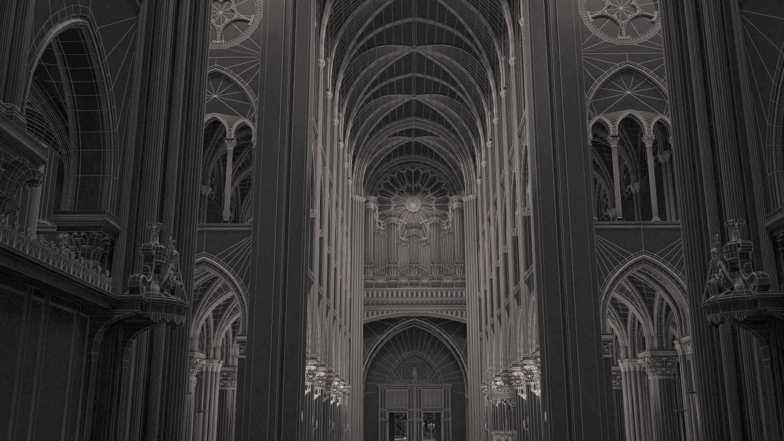 Notre Dame de Paris Tribute 3d model 3D model_39