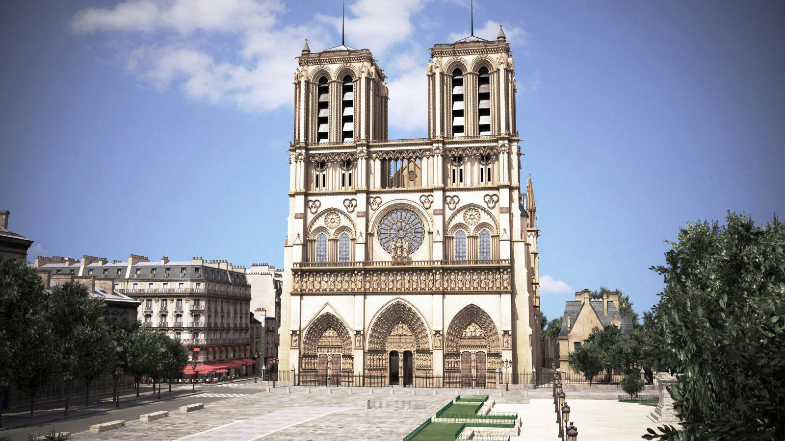 Notre Dame de Paris Tribute 3d model 3D model_2