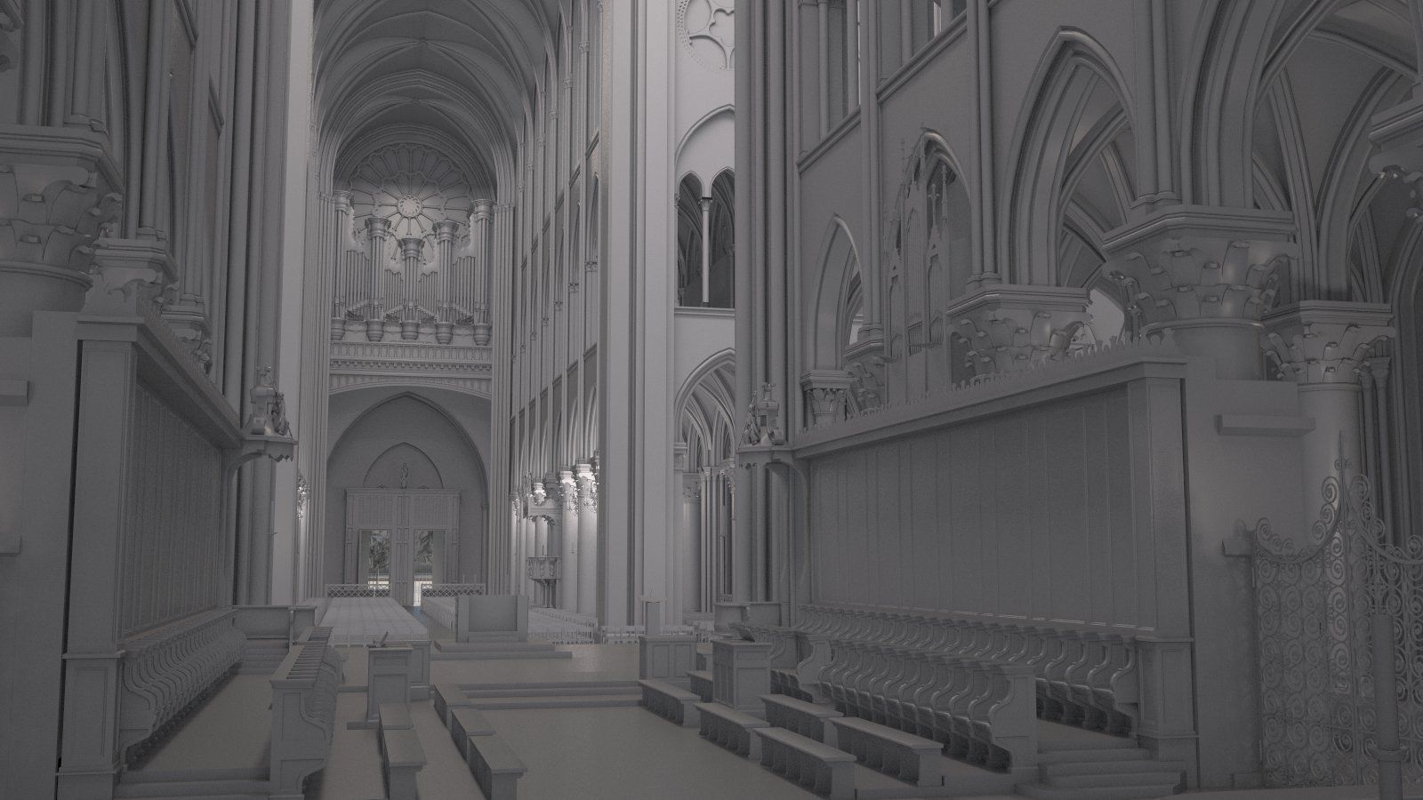 Notre Dame de Paris Tribute 3d model 3D model_19