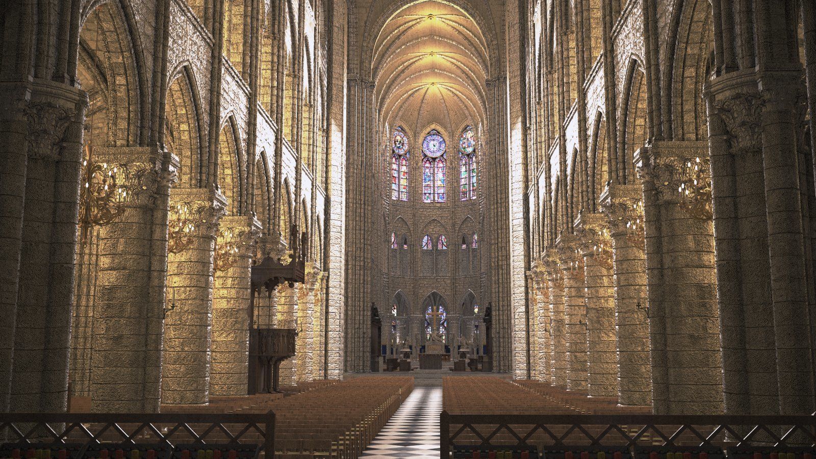 Notre Dame de Paris Tribute 3d model 3D model_22