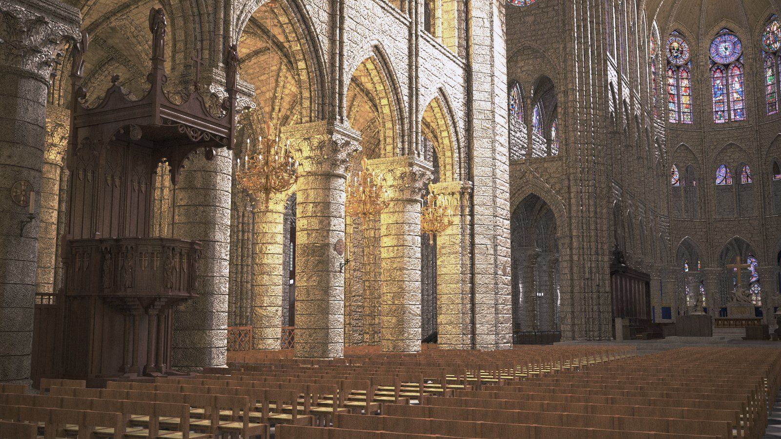 Notre Dame de Paris Tribute 3d model 3D model_24