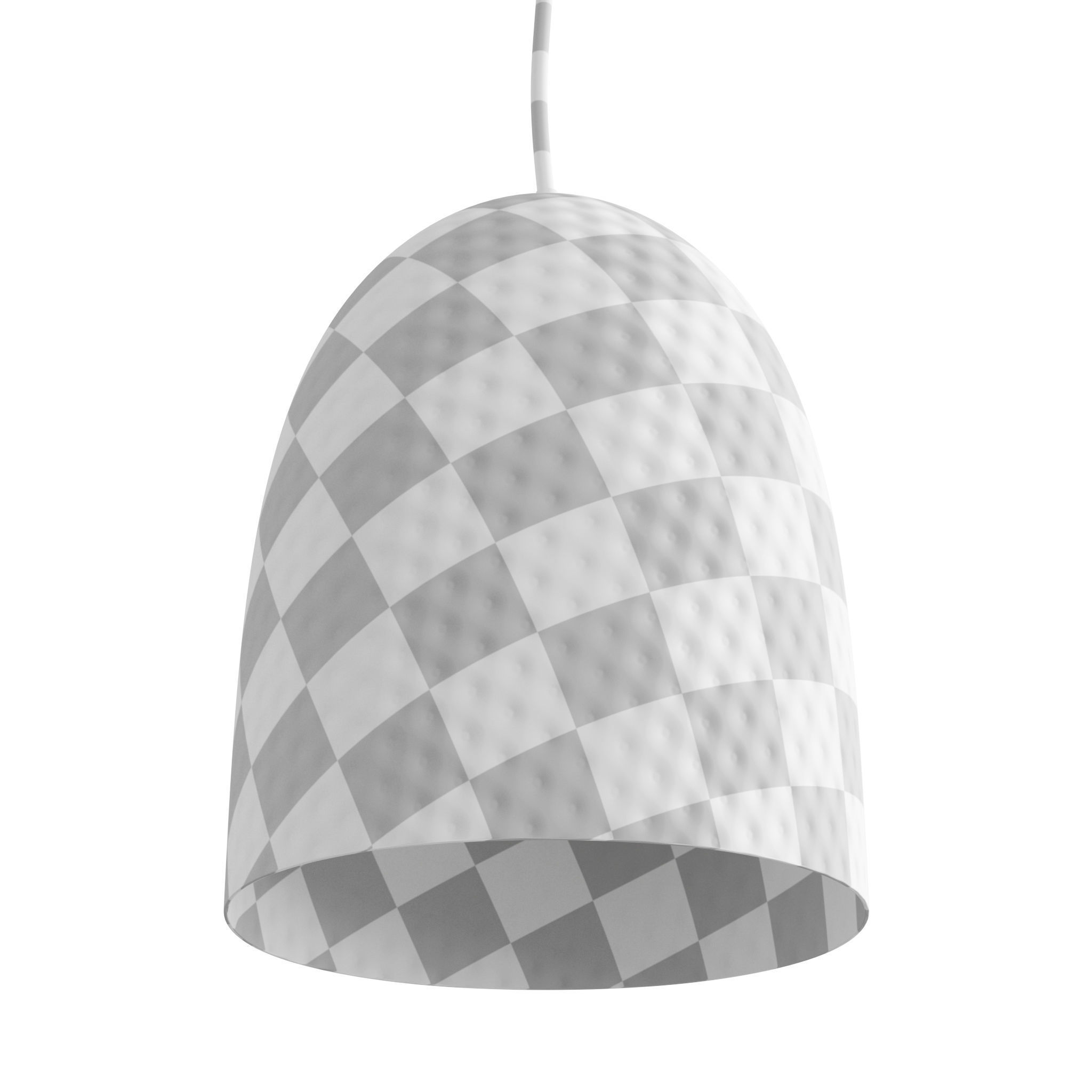 Dolce Beaten Brass Hanging Lamp Low-poly 3D model_5