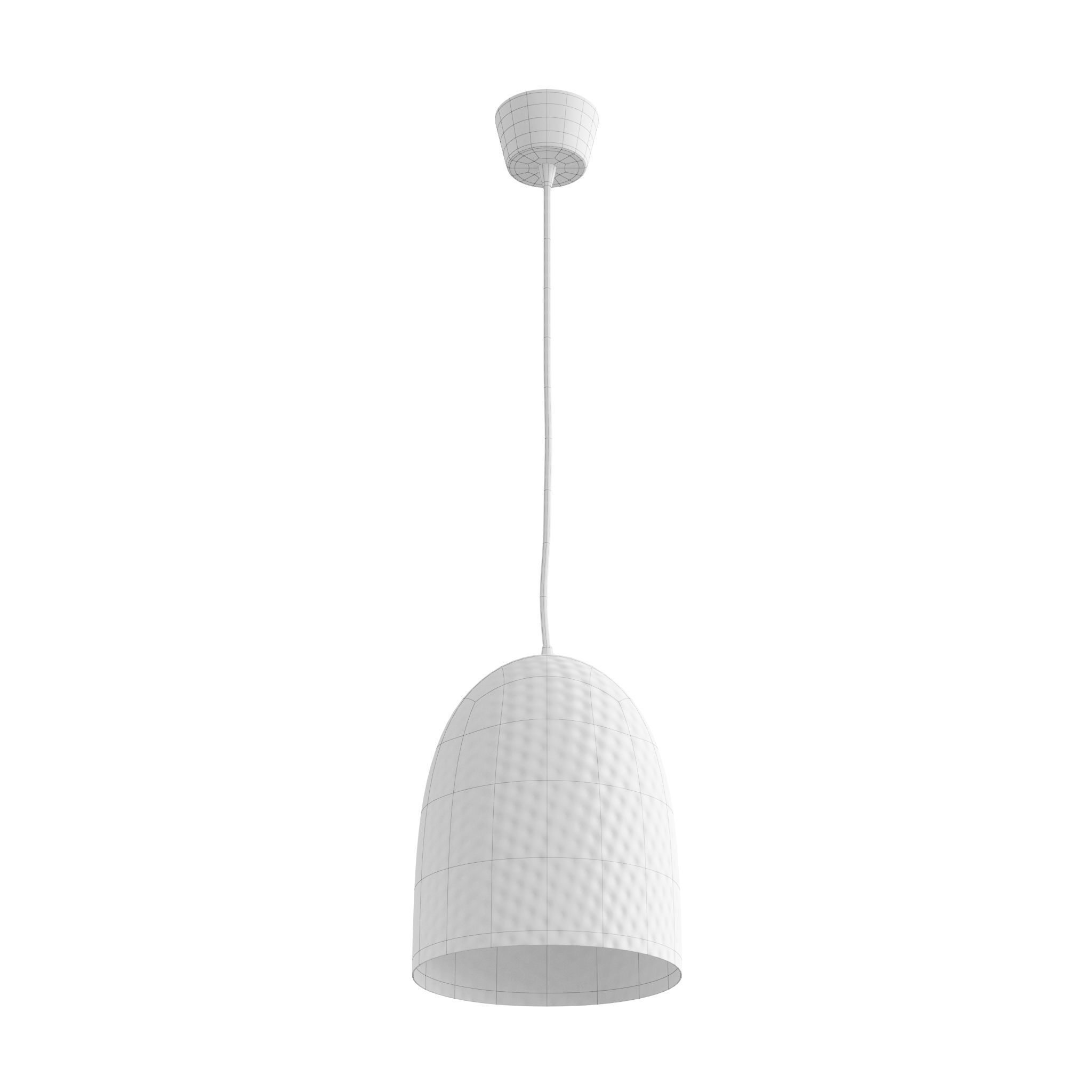 Dolce Beaten Brass Hanging Lamp Low-poly 3D model_3