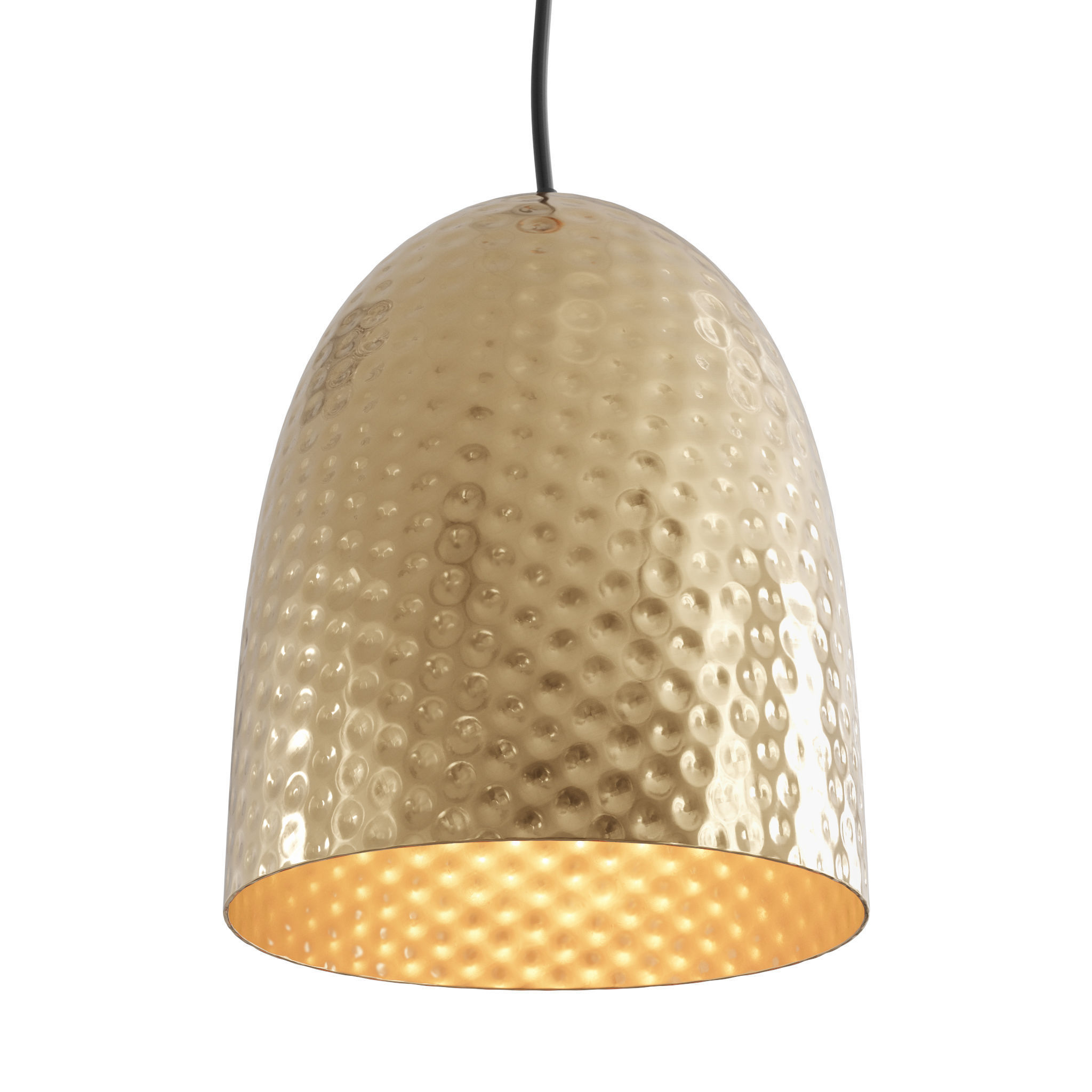 Dolce Beaten Brass Hanging Lamp Low-poly 3D model_2