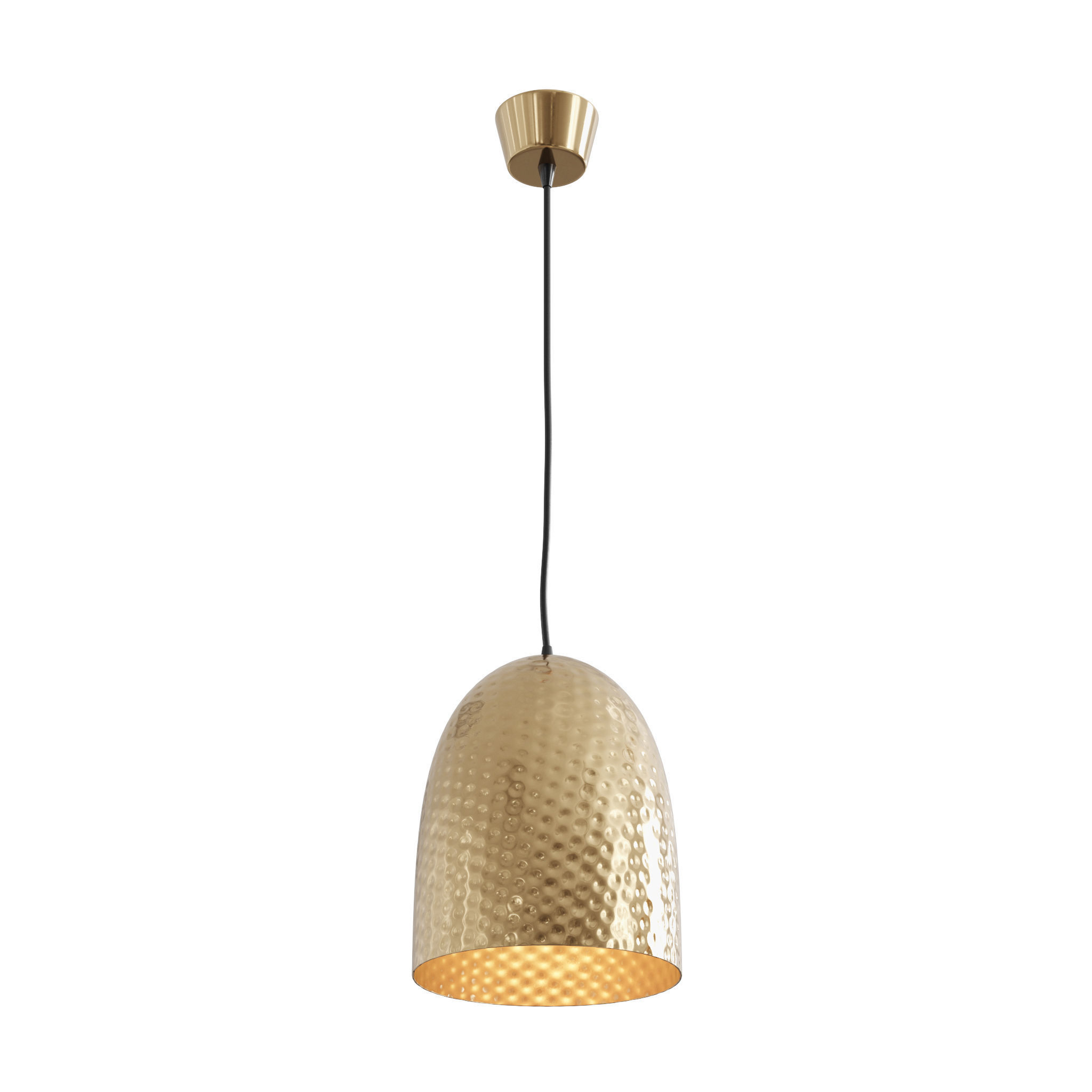 Dolce Beaten Brass Hanging Lamp Low-poly 3D model_1