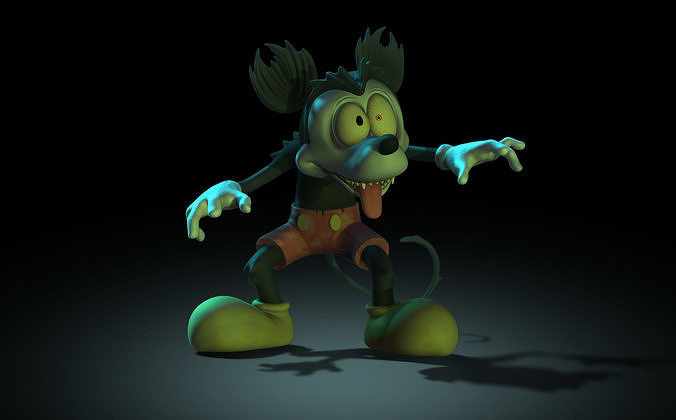 Runaway Brain Mickey  3D model for print 3D print model