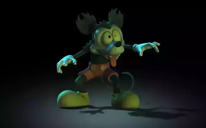 Runaway Brain Mickey  3D model for print