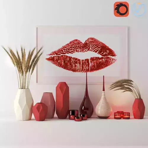 set1141 geometric vases