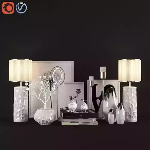 set346 silver pears on book