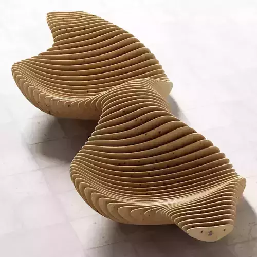Parametric bench 3D model