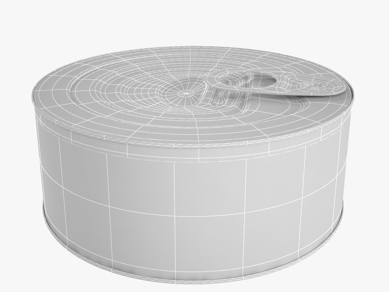 Canned tin can 3D model_6