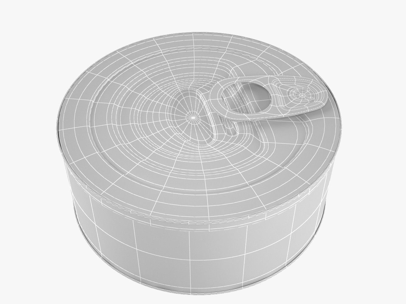 Canned tin can 3D model_5