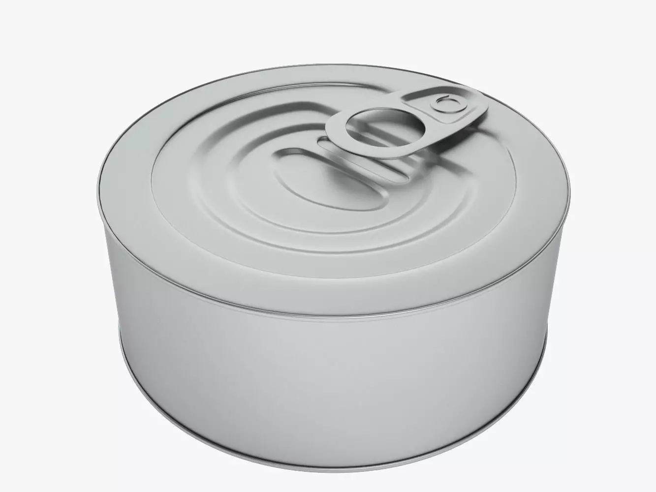 Canned tin can 3D model_0