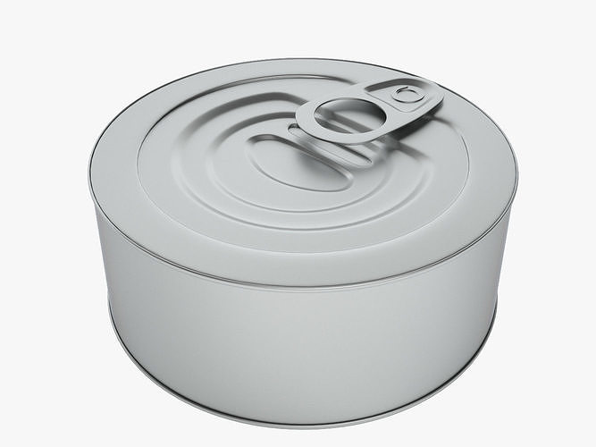Canned tin can 3D model