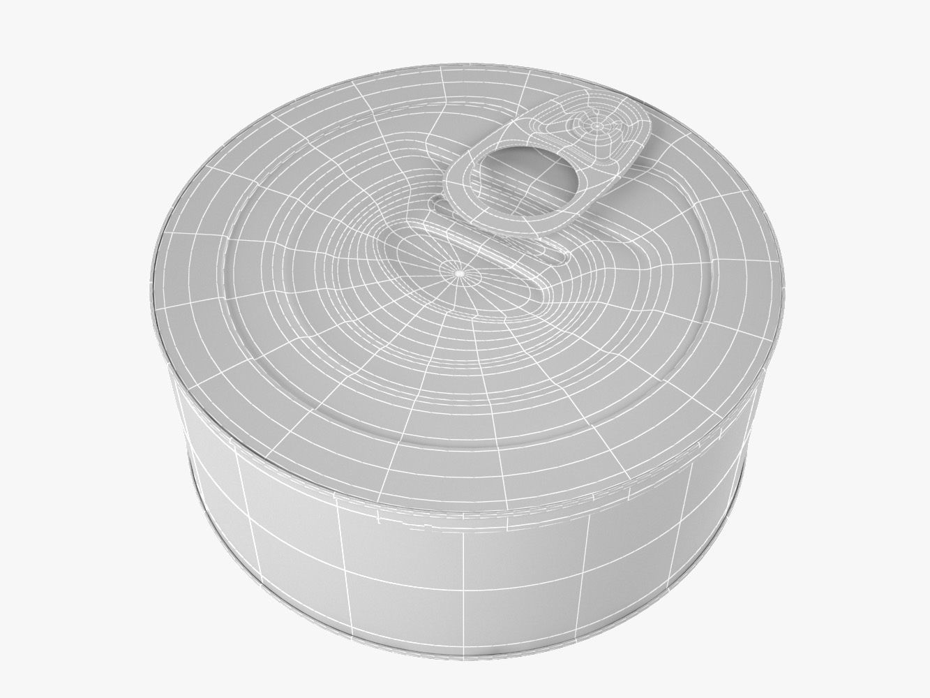 Canned tin can 3D model_4