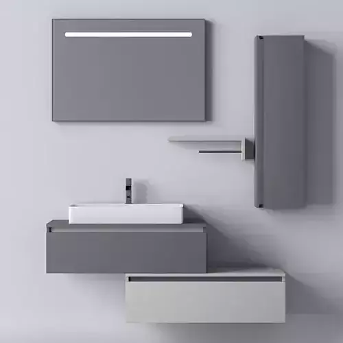 Baco Bathroom Furniture Set 3D model