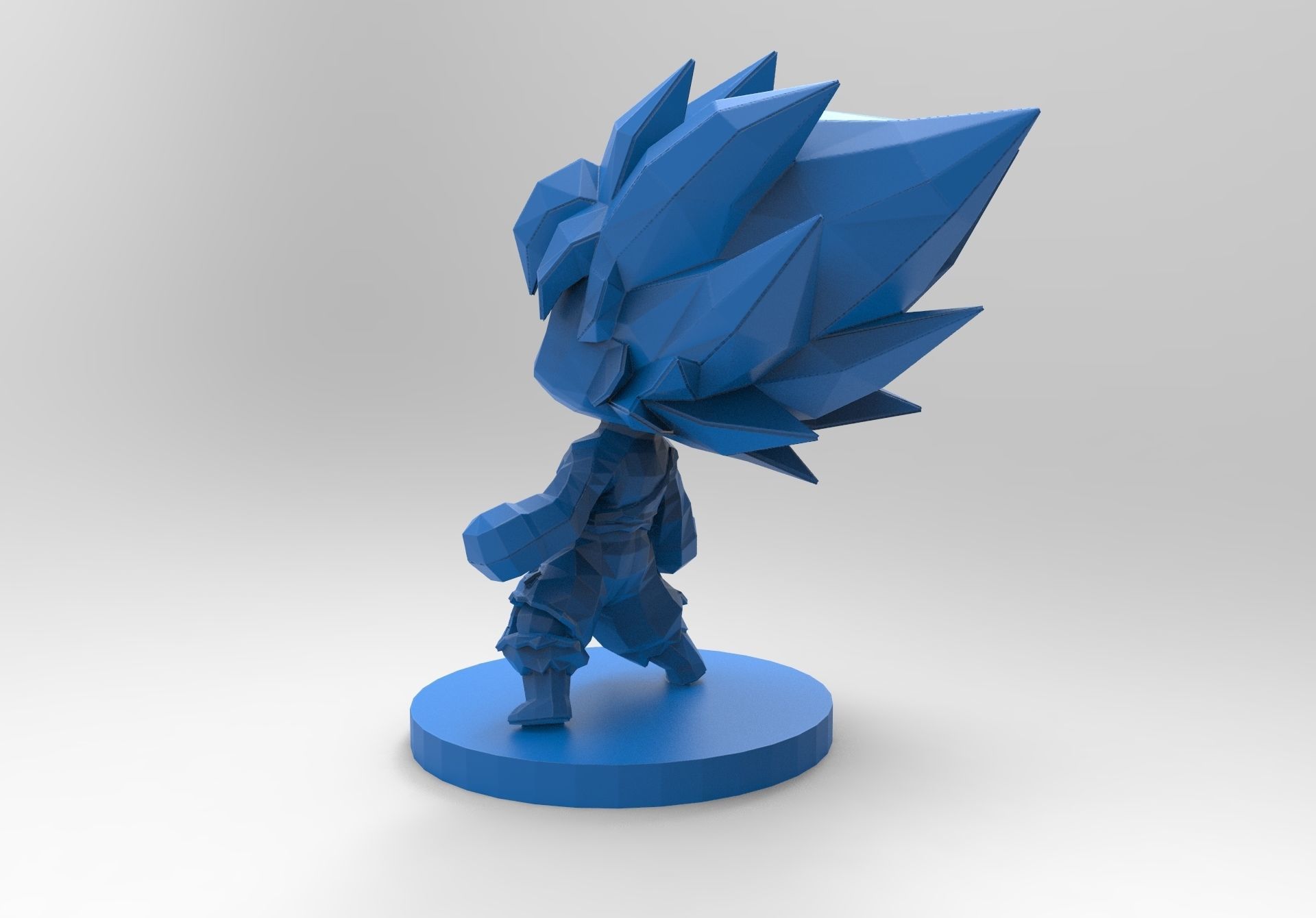 Goku SSJ chibi 3D print model_2