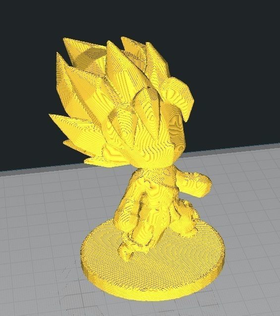 Goku SSJ chibi 3D print model_3