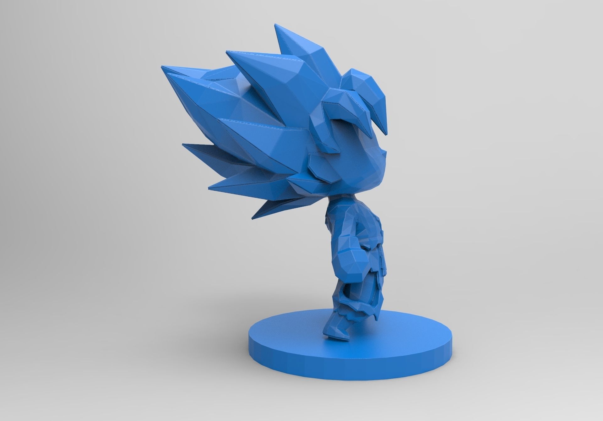Goku SSJ chibi 3D print model_1