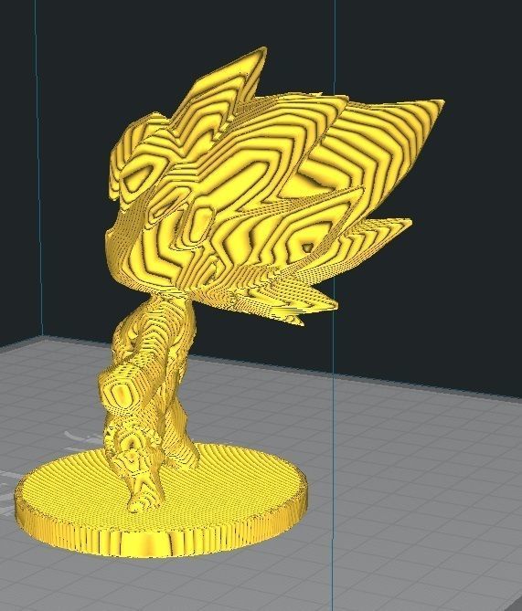 Goku SSJ chibi 3D print model_4