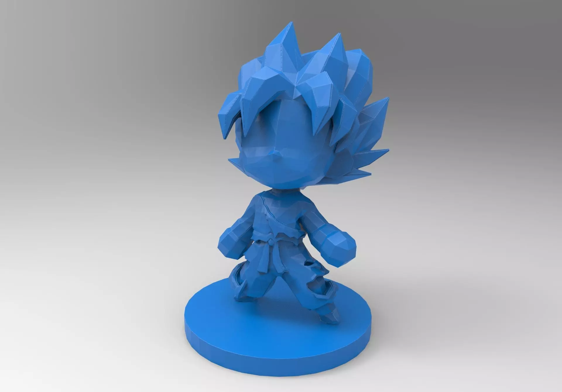 Goku SSJ chibi 3D print model_0