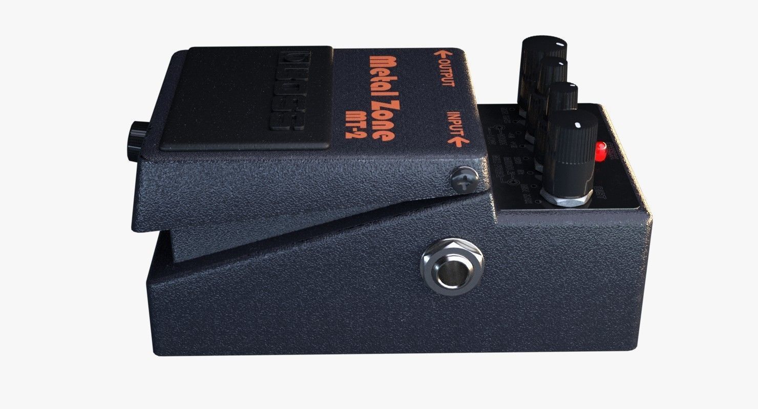 Guitar pedal Boss Metal Zone MT-2 3D model_5