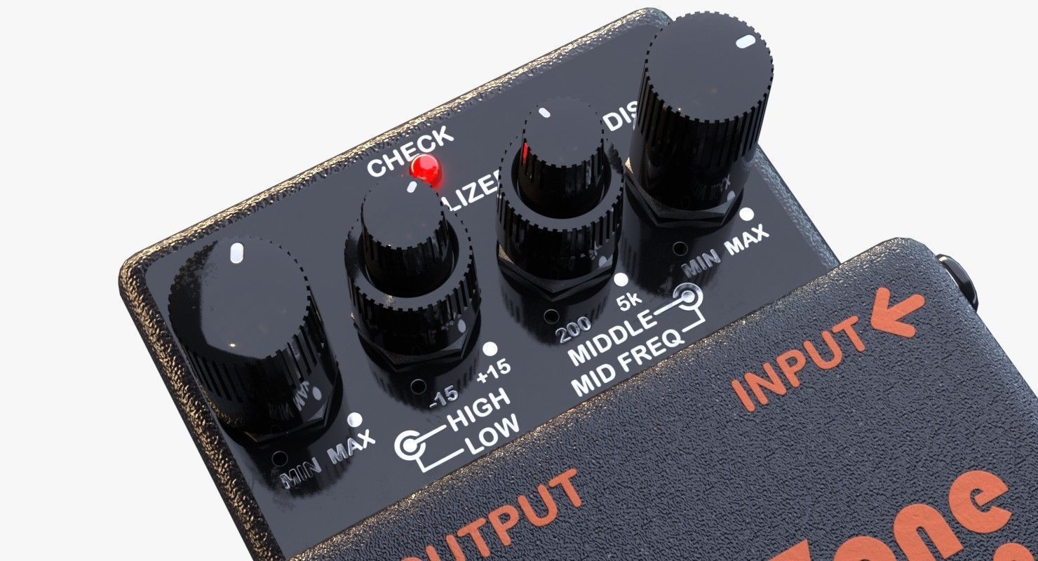Guitar pedal Boss Metal Zone MT-2 3D model_3