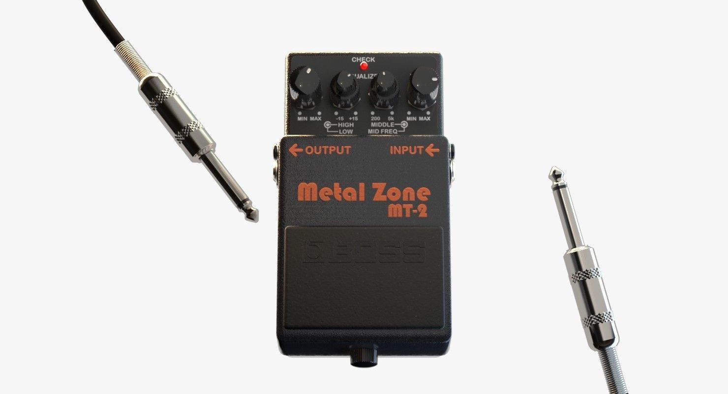 Guitar pedal Boss Metal Zone MT-2 3D model_10