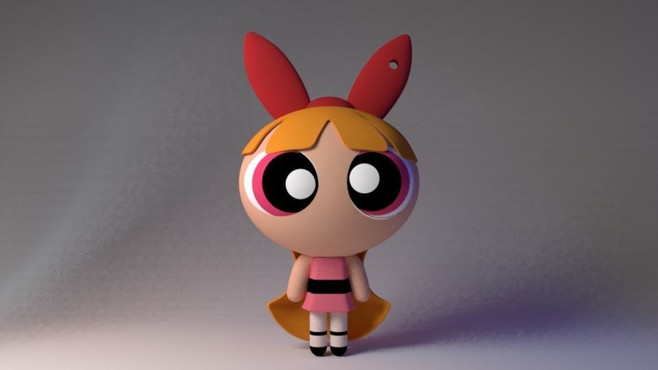 blossom keychain model for 3d print 3D print model_2