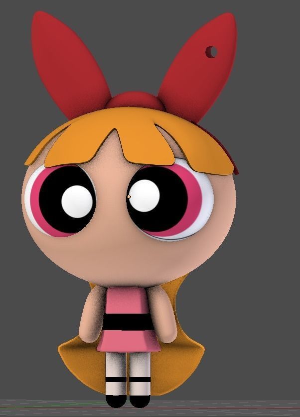 blossom keychain model for 3d print 3D print model_4