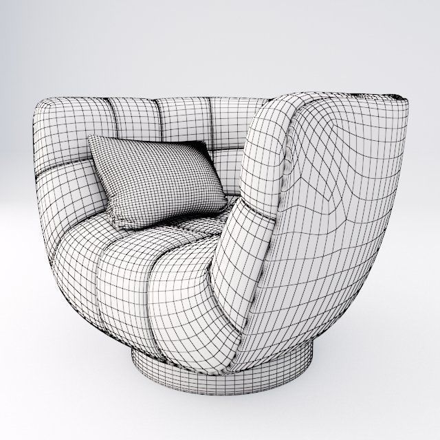 sofa 01 Free low-poly 3D model_2
