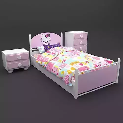 kitty bed Free 3D model
