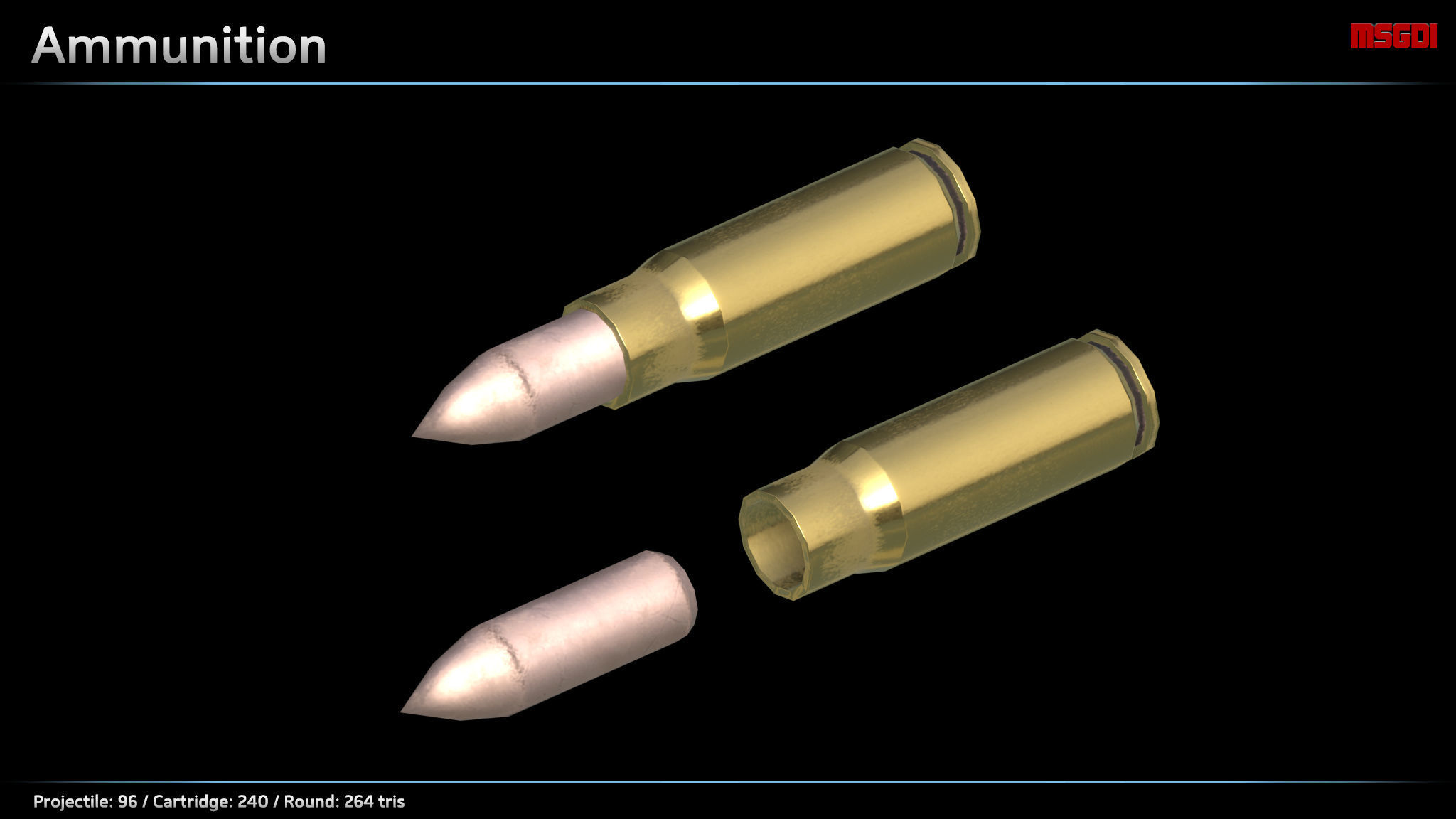 Minigun Turret Low-poly 3D model_1