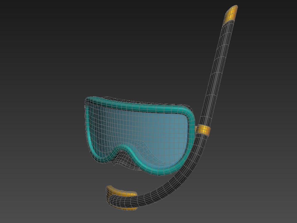 Diving Mask  3D model_9