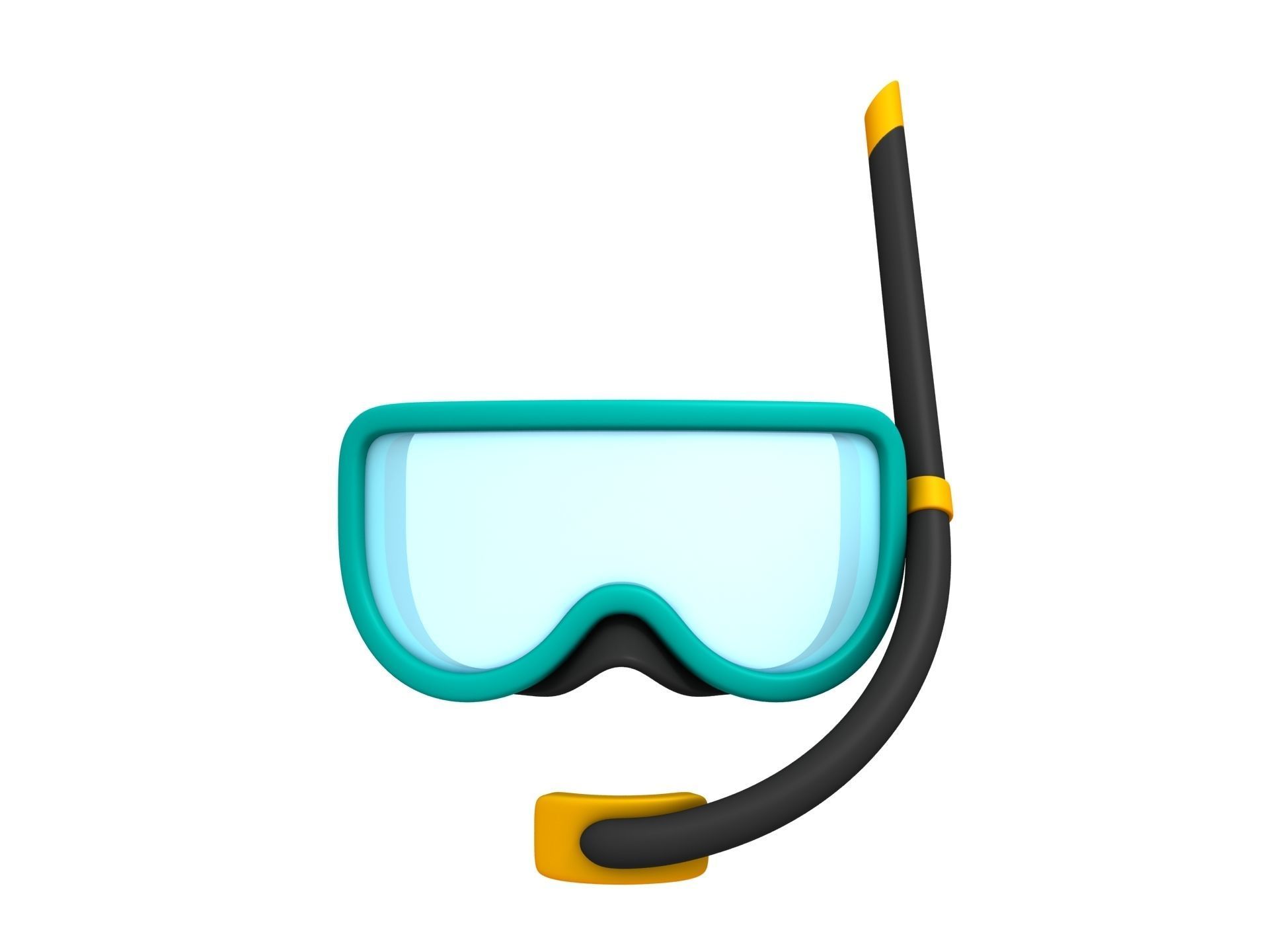 Diving Mask  3D model_1