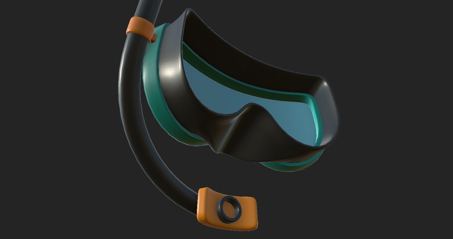 Diving Mask  3D model_22