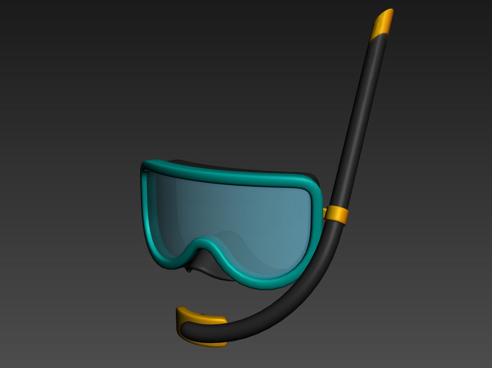 Diving Mask  3D model_7