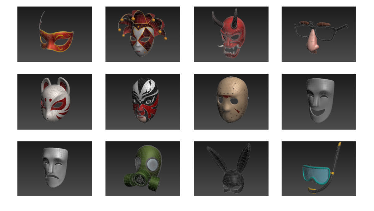 Mask Pack  3D model_21
