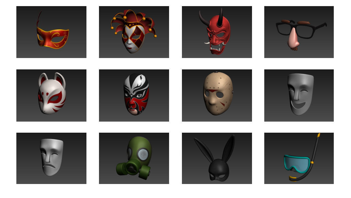 Mask Pack  3D model_19