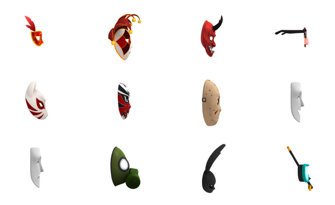 Mask Pack  3D model_14